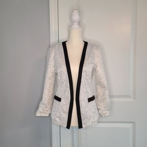 Maurices White & Black Blazer